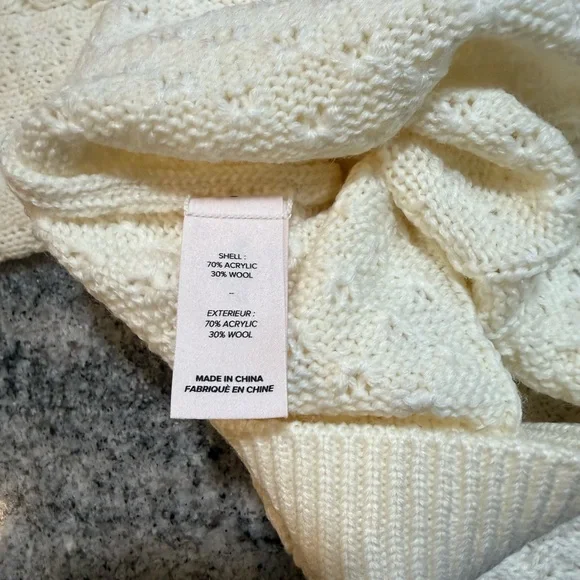 Floral Embroidered Cream Sweater - Picture 13 of 16